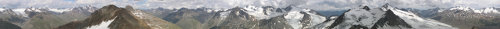Panorama Similaun und Fineilspitze